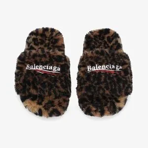 Cheetah print balenciaga slides WMNS) Balenciaga Furry Slides  main image 2